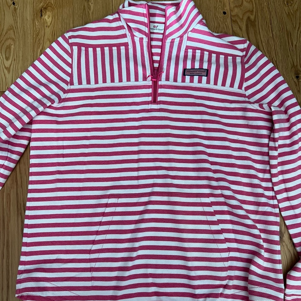 Vineyard Vines Pink Striped Pullover